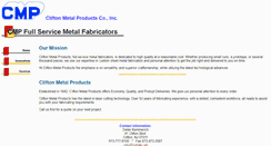 Desktop Screenshot of cliftonmetal.com